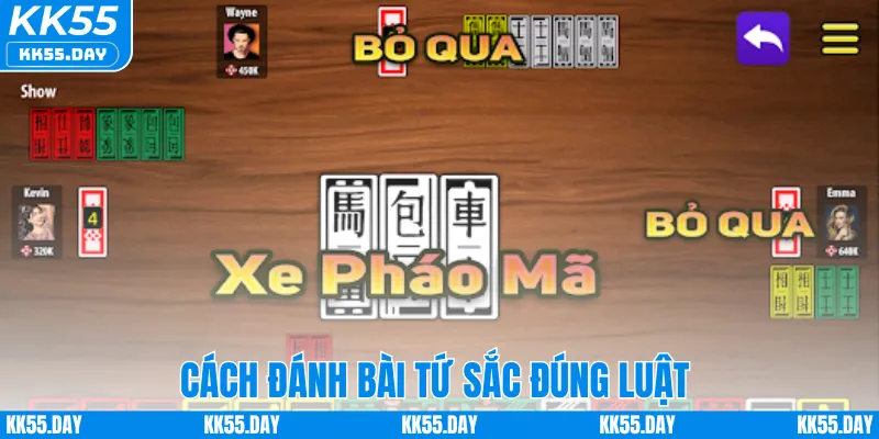 Cách đánh bài Tứ Sắc đúng luật 