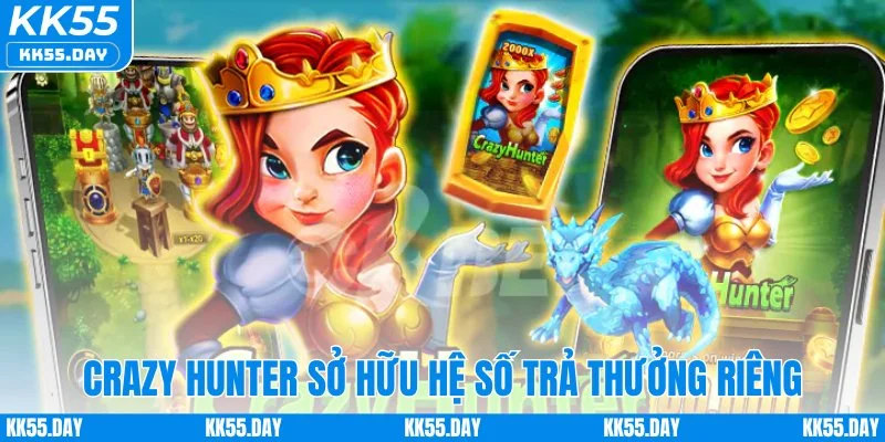 Crazy Hunter sở hữu hệ số trả thưởng riêng